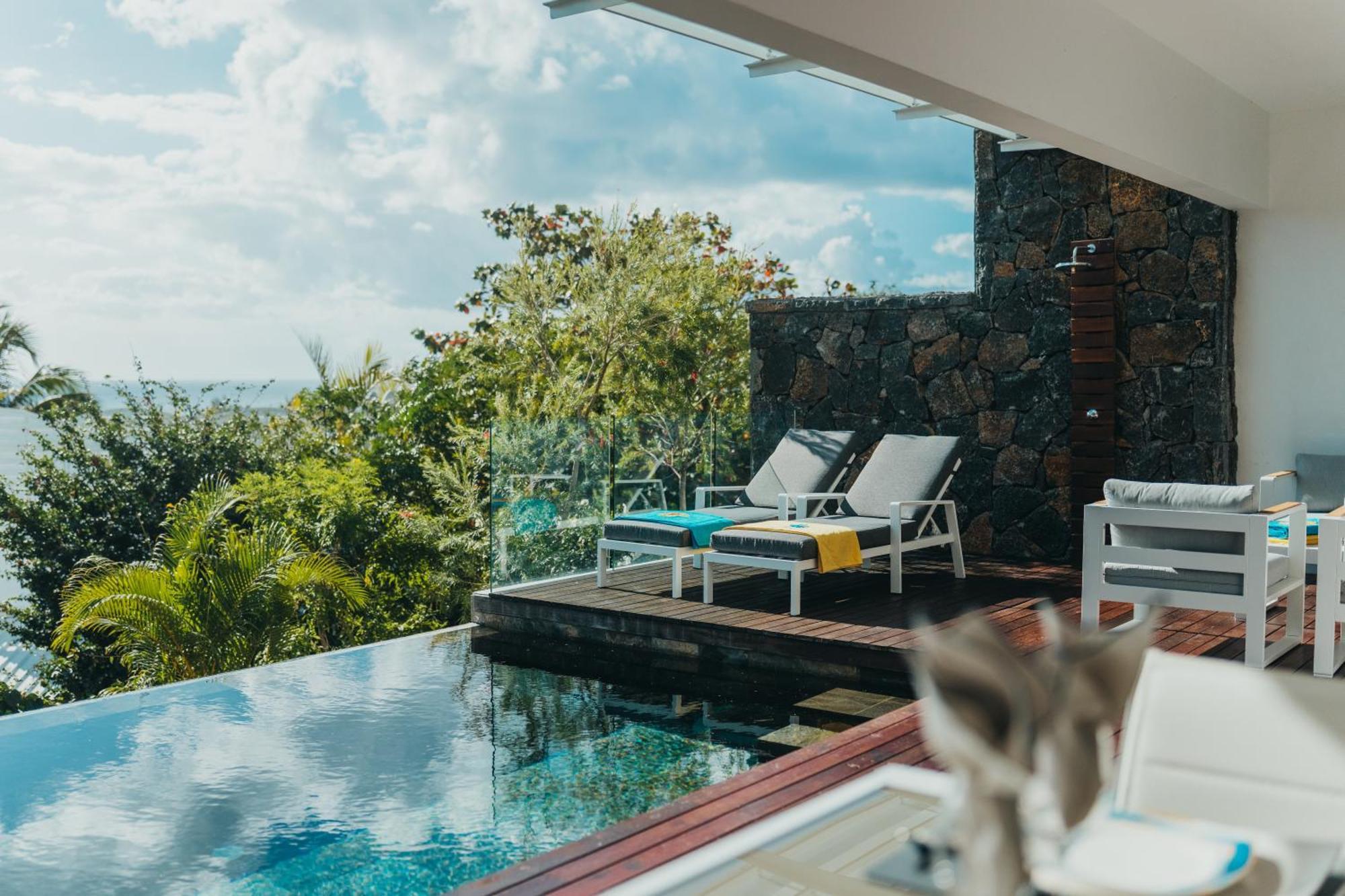 Appartement De Luxe Piscine Et Vue Mer Рівьєр-Нуар Екстер'єр фото