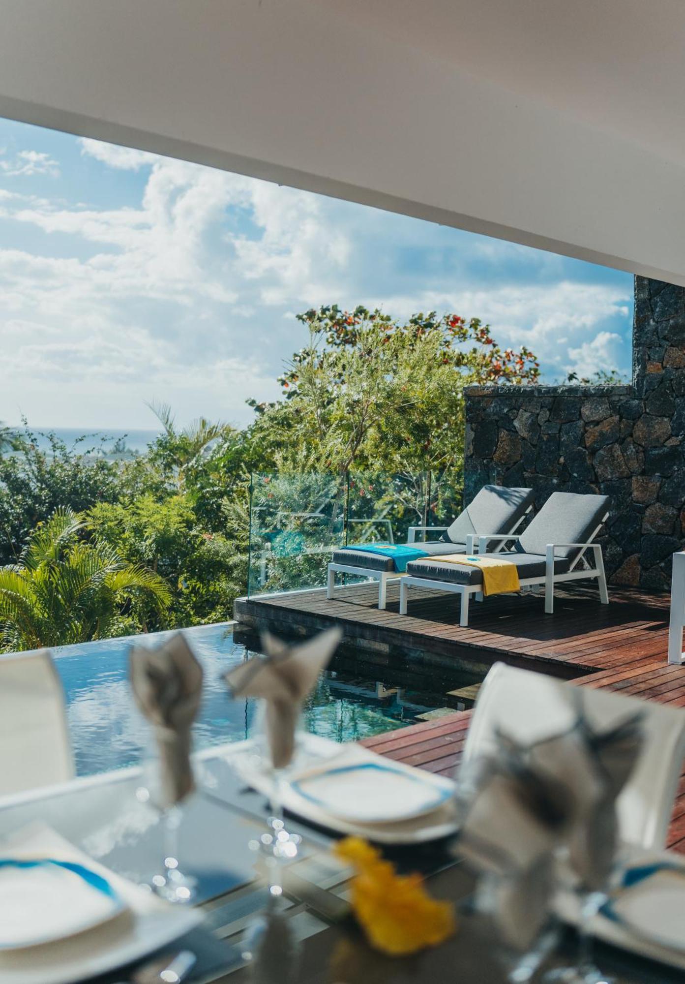 Appartement De Luxe Piscine Et Vue Mer Рівьєр-Нуар Екстер'єр фото